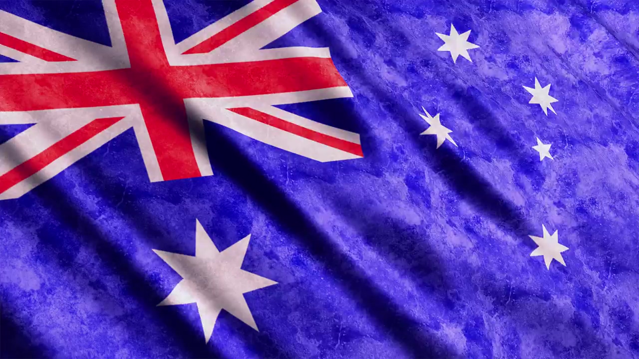 Australia flag waving #3d animation #flag #international #butterfly #australia