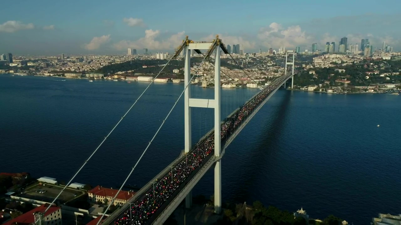 View from the heights of the bosphorus bridge in istanbul, bridge, turkey, and instanbul