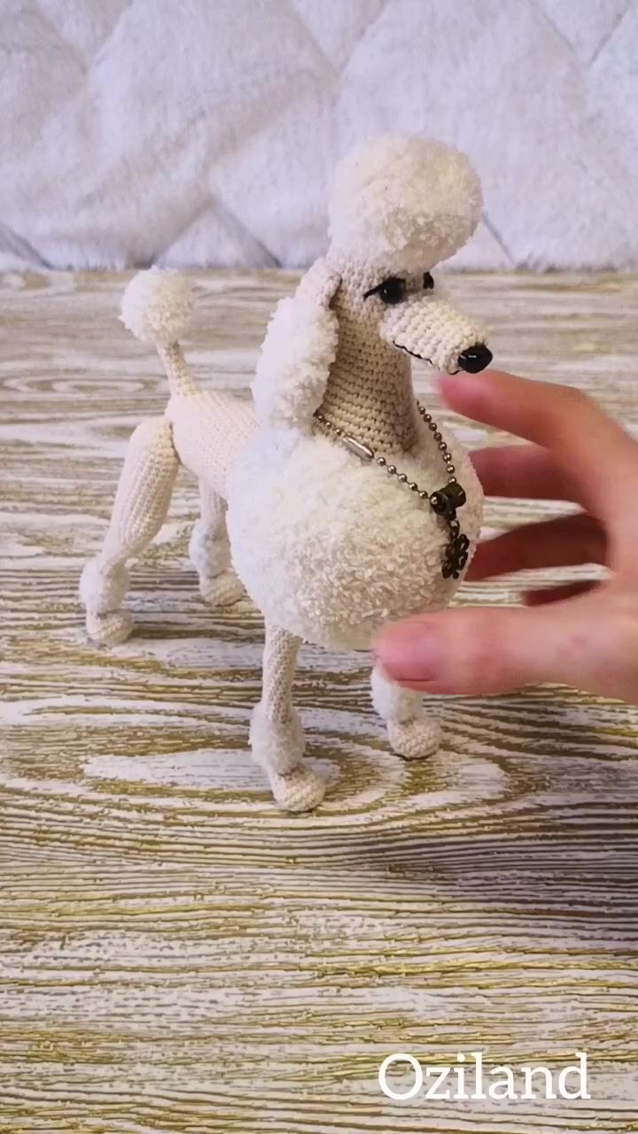 Crochet amigurumi pattern: leonardo the poodle dog pdf by oziland | leonardo the poodle toy, crochet amigurumi pattern: dog pattern pdf, language - english, german