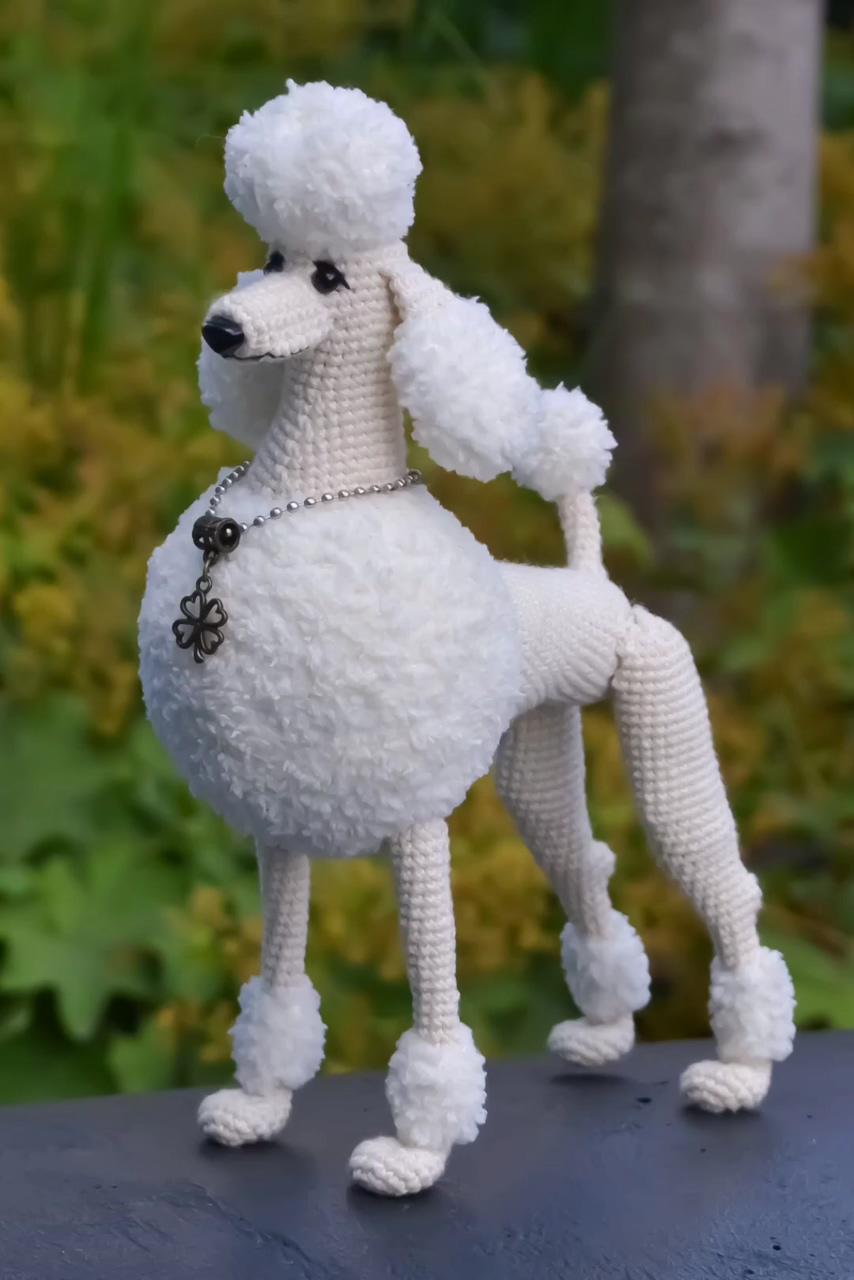 Crochet amigurumi pattern: leonardo the poodle toy by oziland #crochet #poodle #pattern #dog #animal | crochet amigurumi pattern: leonardo the poodle crochet pattern diy by oziland