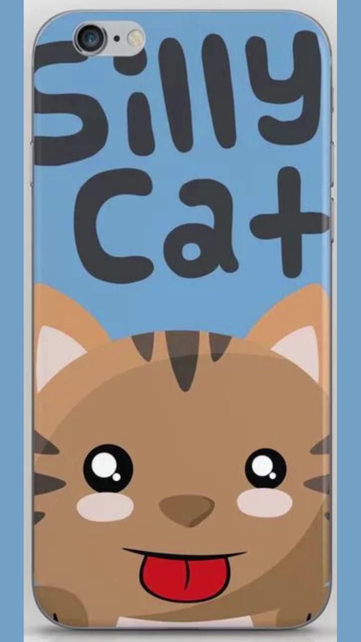 Silly cat iphone skin | cute puppy scared of water