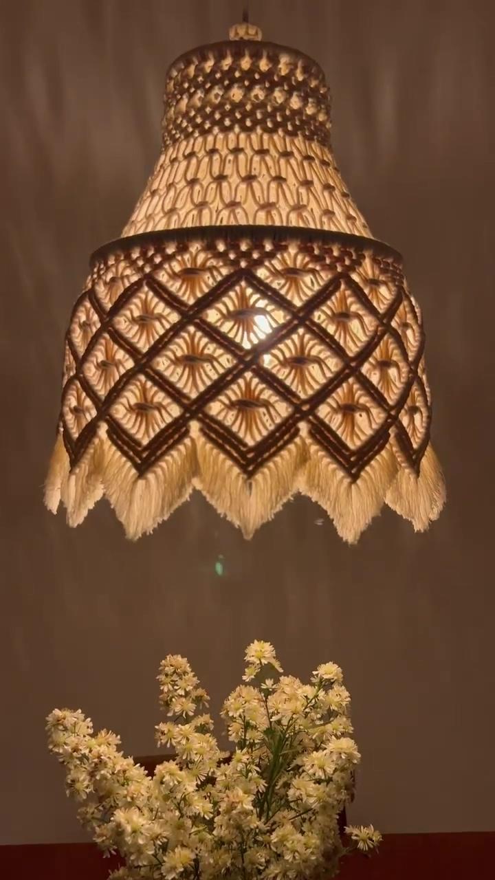Diy macrame hanging lamp credit: estilocalmo; fold a lovely cat out of paper, come on