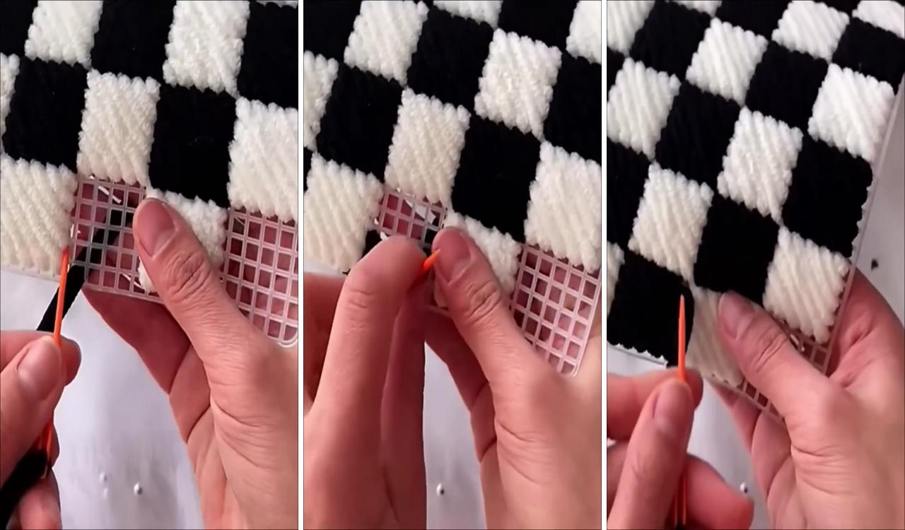 How to crochet plaid bag; fun diy crafts